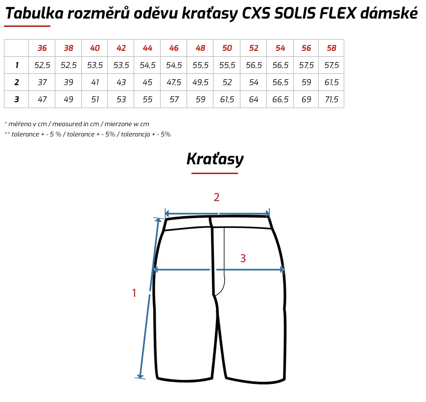 solis šortky dám